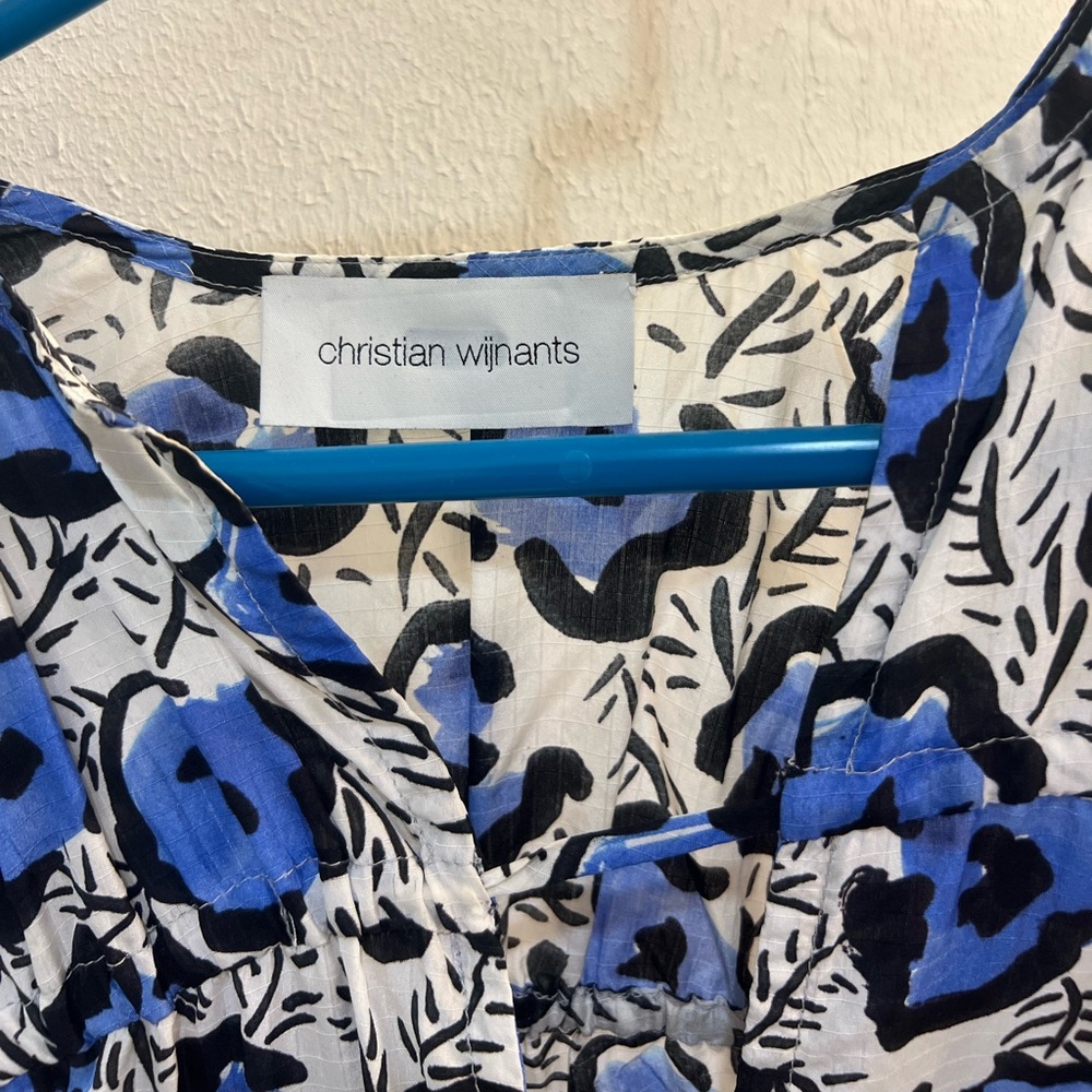 Christian Wijnants Blue Patterned Blouse